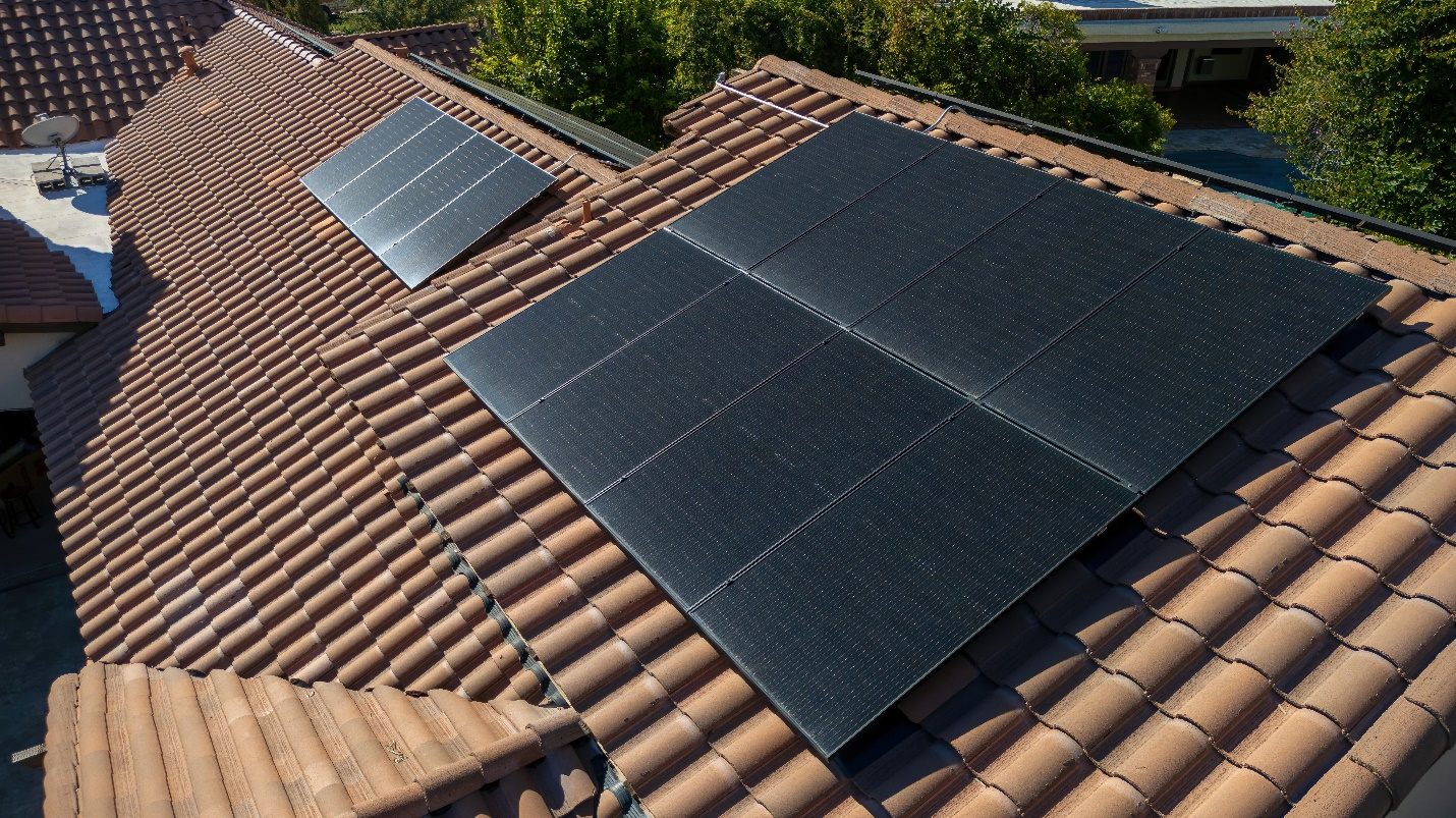 Solar equipment on a residential rooftop in Phoenix