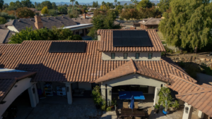 Arizona home with a professionally installed rooftop solar array