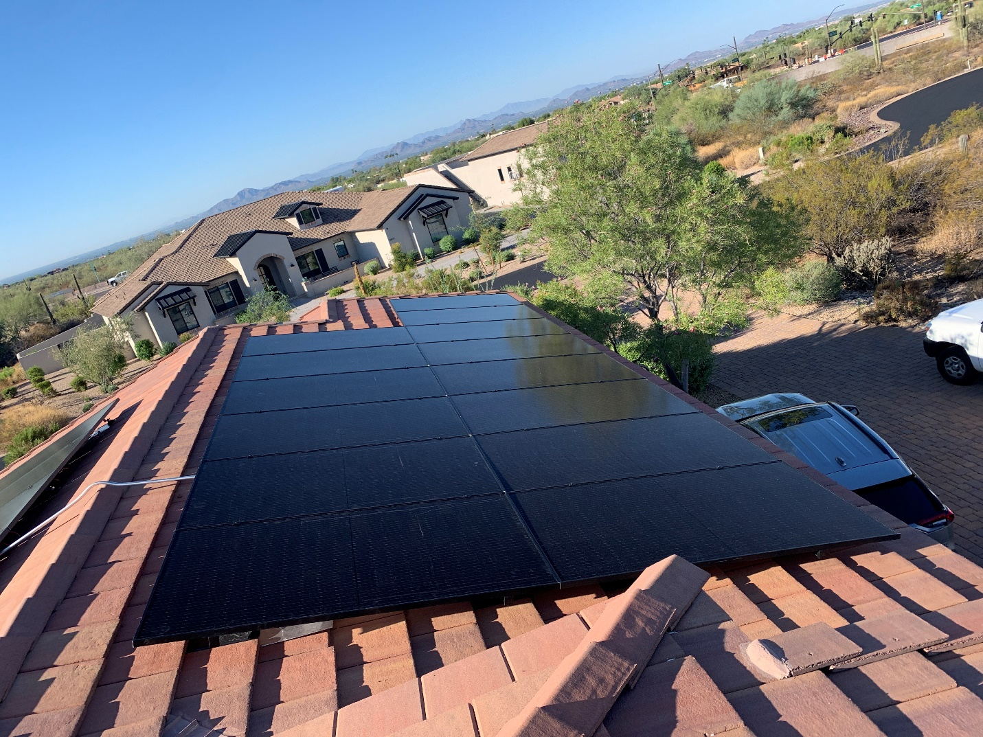  Arizona home with rooftop solar panels