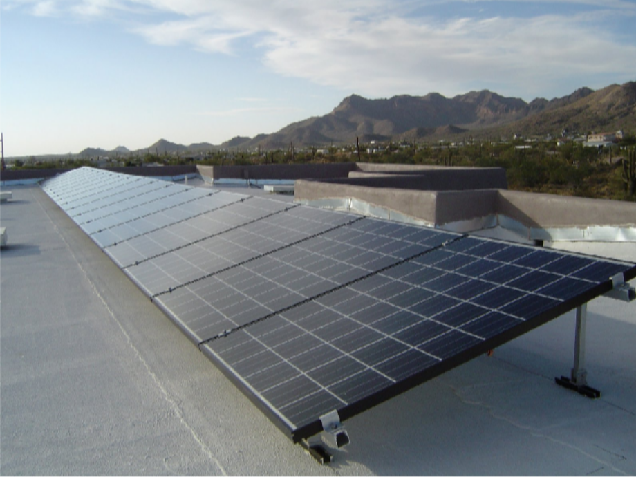 Commercial Roofing and Solar: How the Right Commercial Roofing and Solar Company in Phoenix, AZ Plans Around Business Continuity Low-profile solar array installed on a flat roof in the Phoenix area